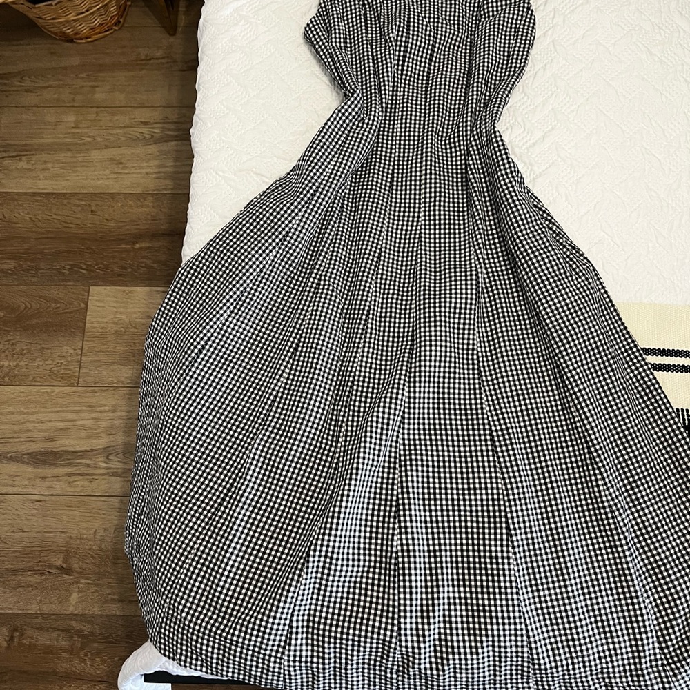a new day Black and White Gingham Maxi Dress